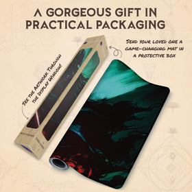 Paramint Dark Lord storage box included keeps mats organized for travel.