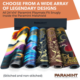 Paramint MatShield slim travel-ready design fits bags easily.