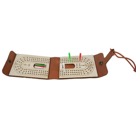 PARAROSE premium leather cribbage board showcases durability for daily travel use.