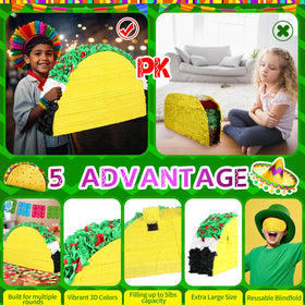 Pardecor 27inch pinata built from sturdy paper mache for lasting decor.