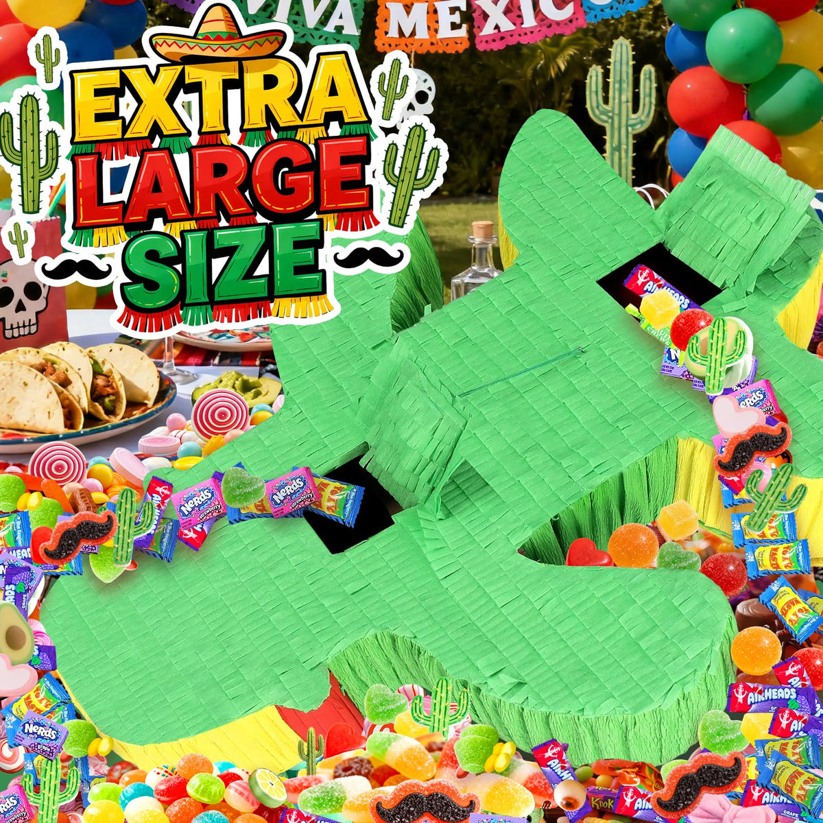 Pardecor cactus pinata ideal for kids birthdays and summer luaus.