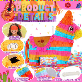 Pardecor piñata with pre-cut filling opening for quick candy loading.