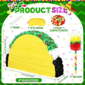 Pardecor taco pinata ideal Cinco de Mayo decor and photos.