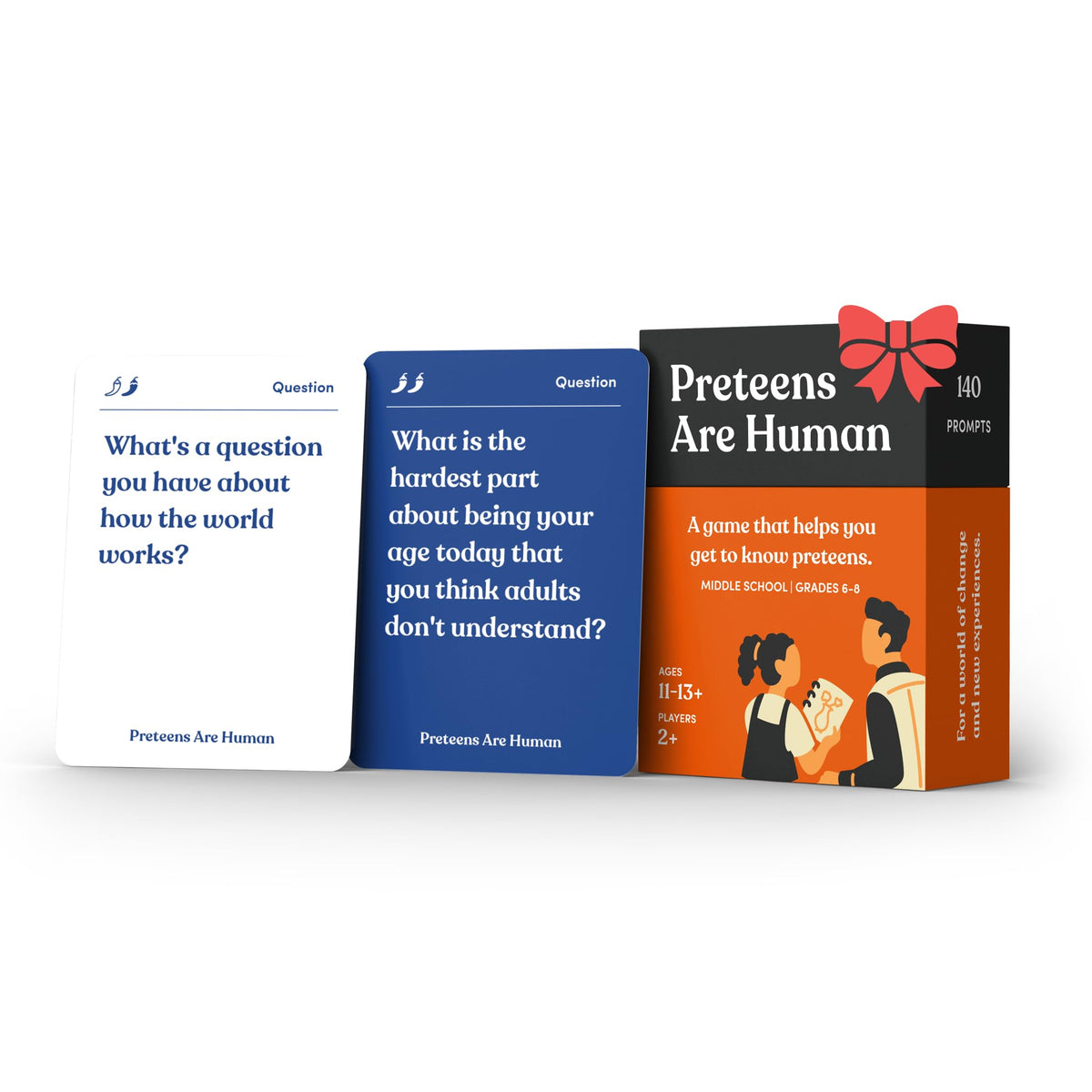 Parents Are Human Preteens card game cover invites open conversation and bonding.