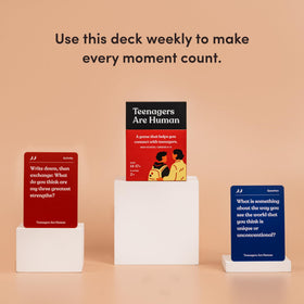 Parents Are Human teen identity talk card prompts reflection and empathy