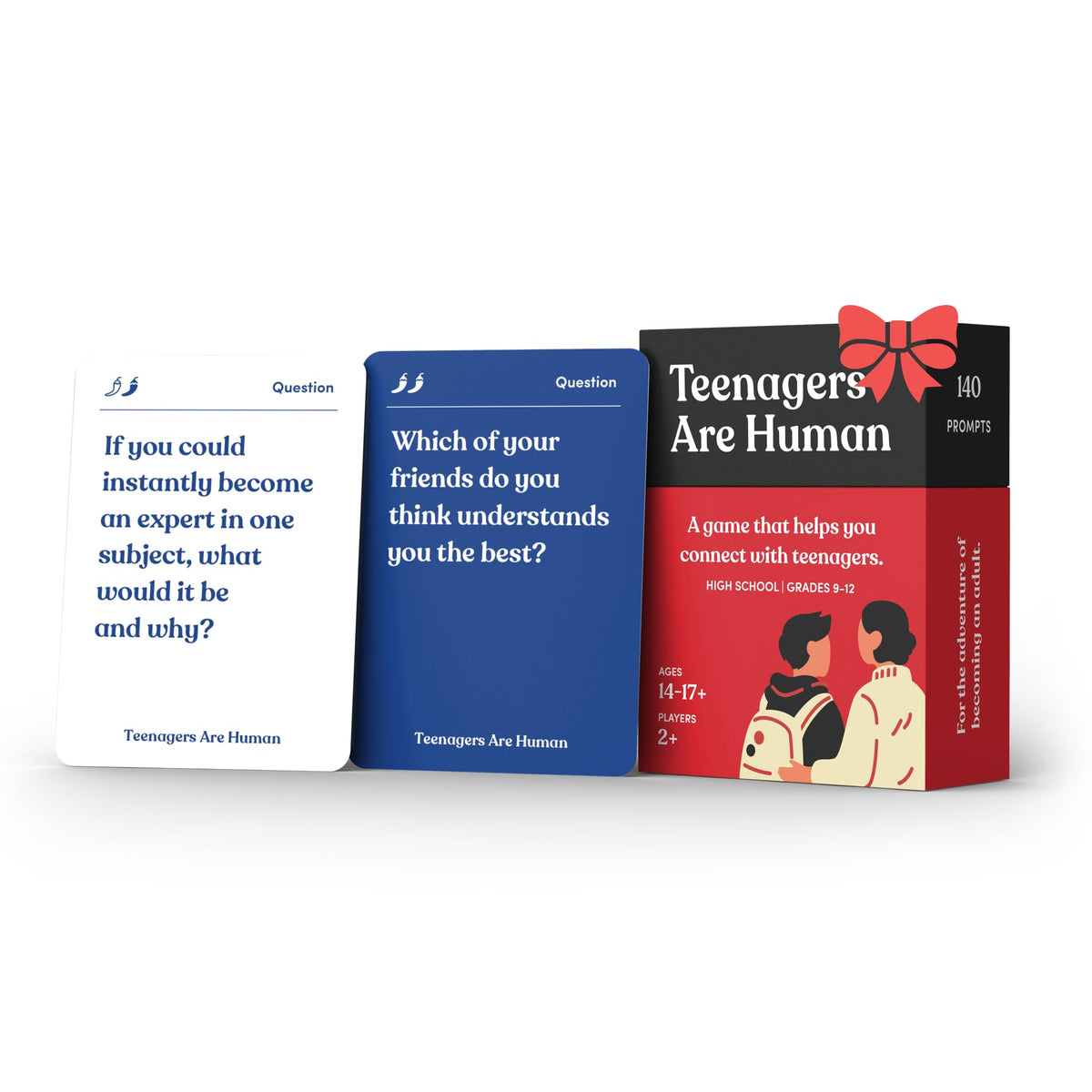 Parents Are Human 140 questions card invites open dialogue with teens for deeper understanding
