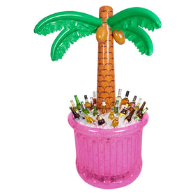 PARENTSWELL 63-inch palm tree cooler keeping drinks icy at outdoor parties.