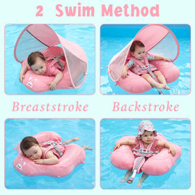 Parentswell baby float in use at pool or beach offers stable seating.