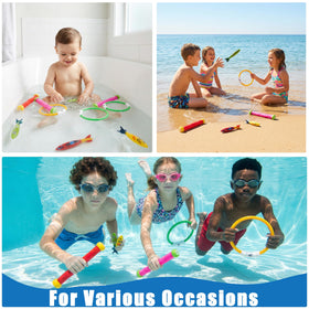 PARENTSWELL bright colors help visibility and engaging underwater play