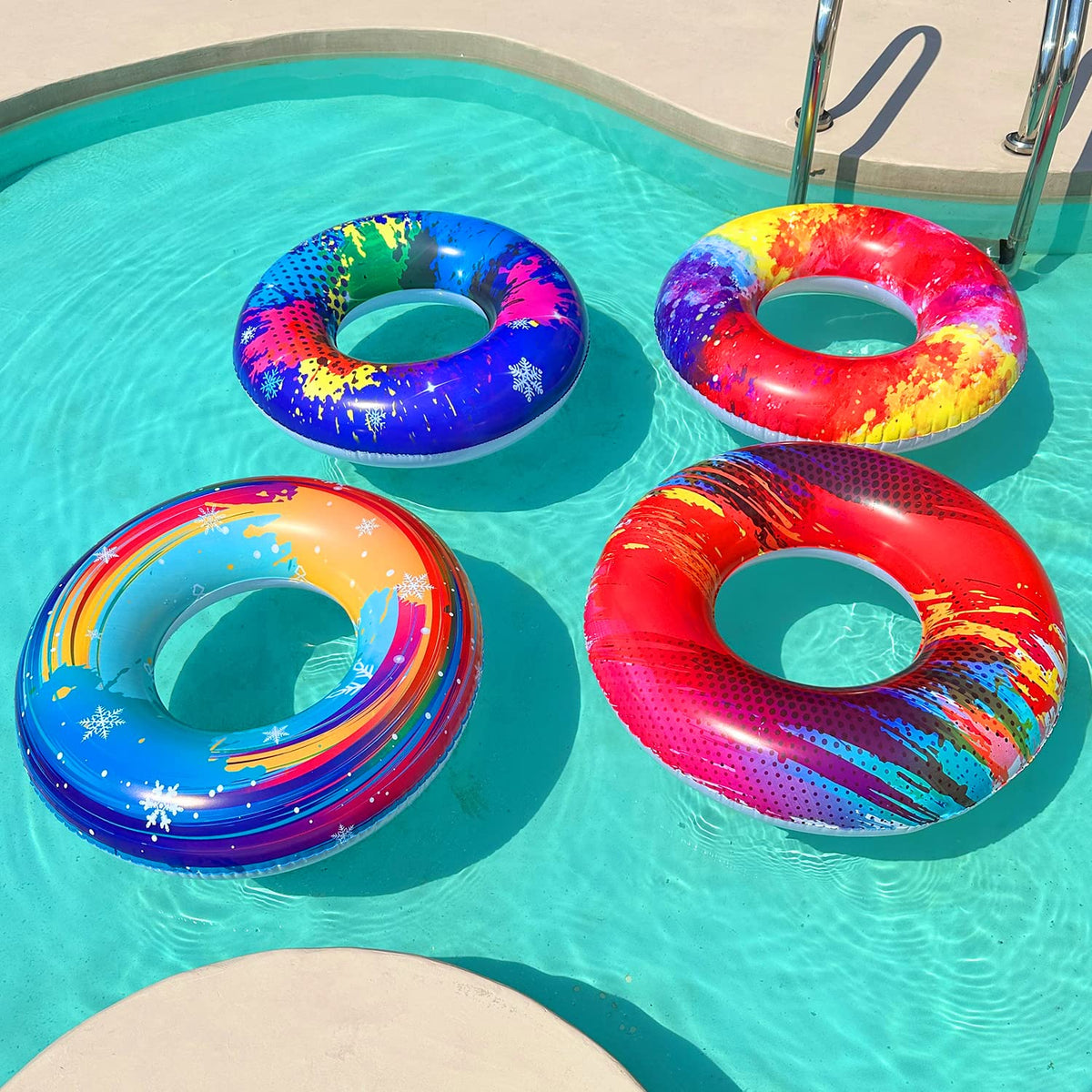 PARENTSWELL candy light blue pool float brightens pool time
