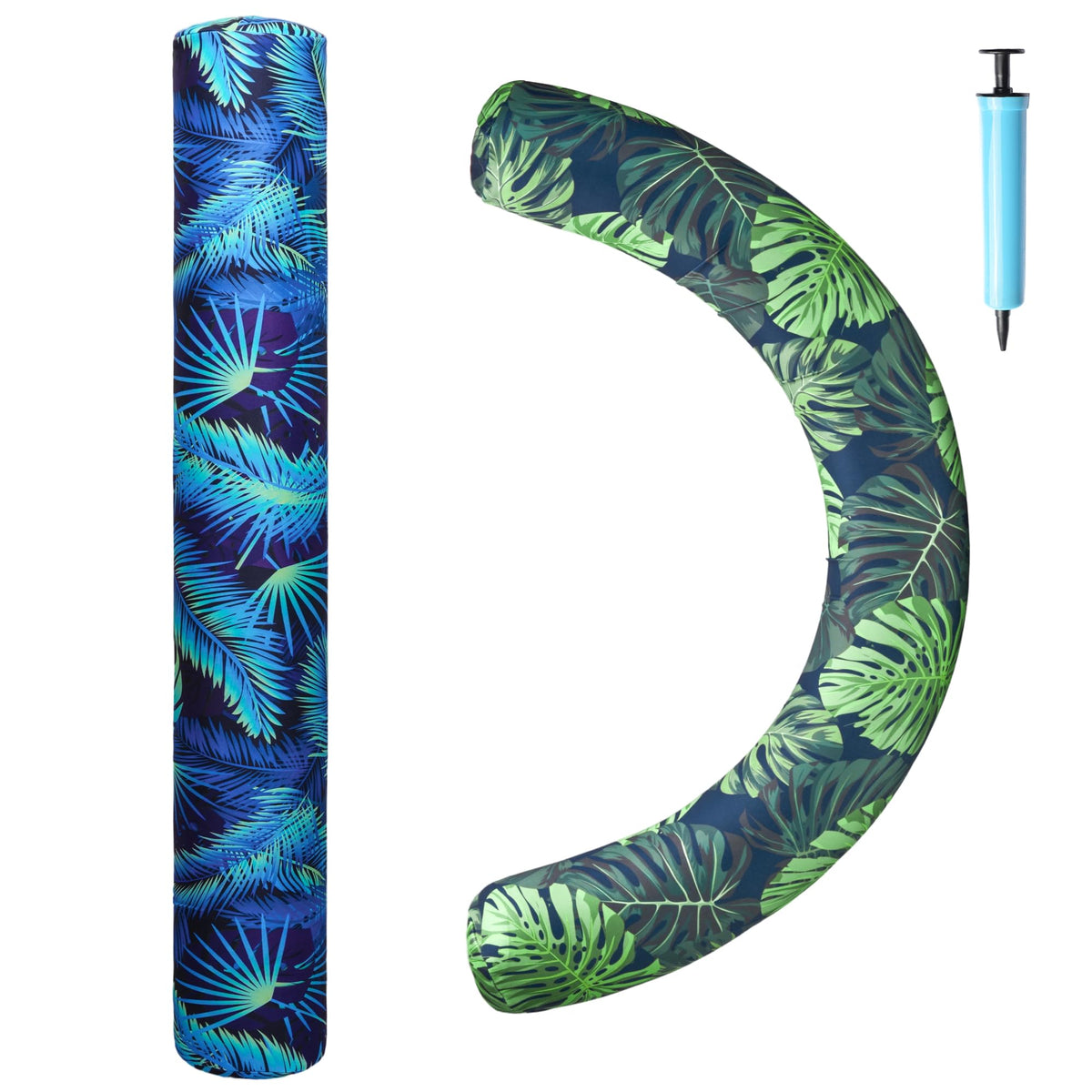 Parentswell curved noodle 37x19 provides ergonomic support for pool lounging.