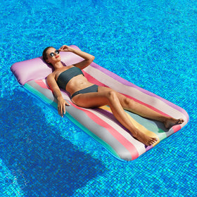 Parentswell easy inflate/deflate pool float with two sections.