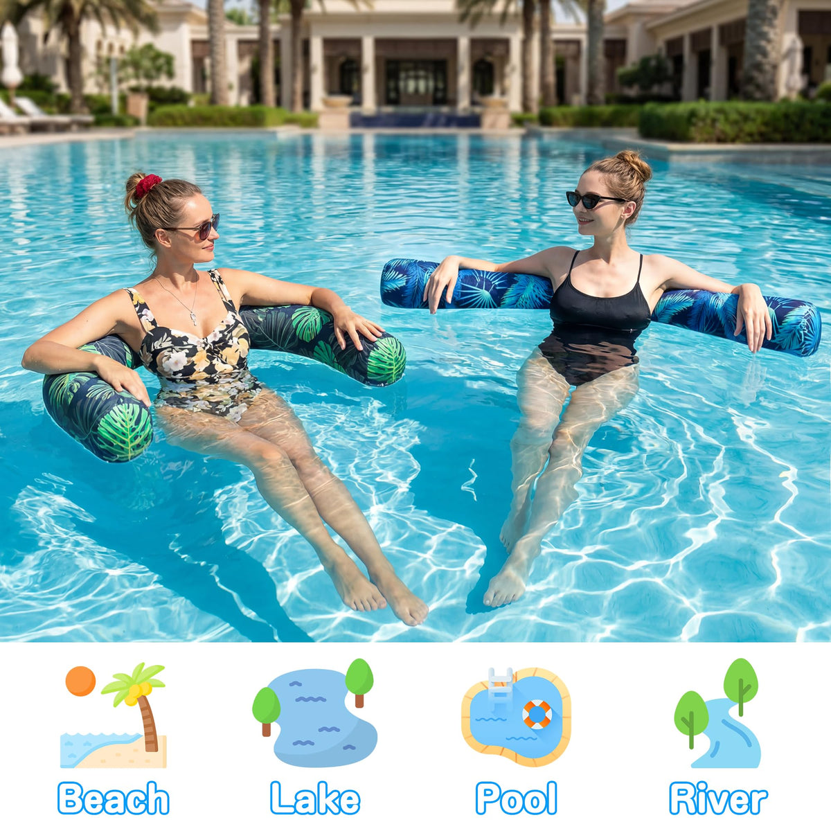 Parentswell fabric-covered noodle delivers a soft feel and quick-dry comfort.