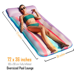 Parentswell heavy-duty pool float supports up to 350 pounds.