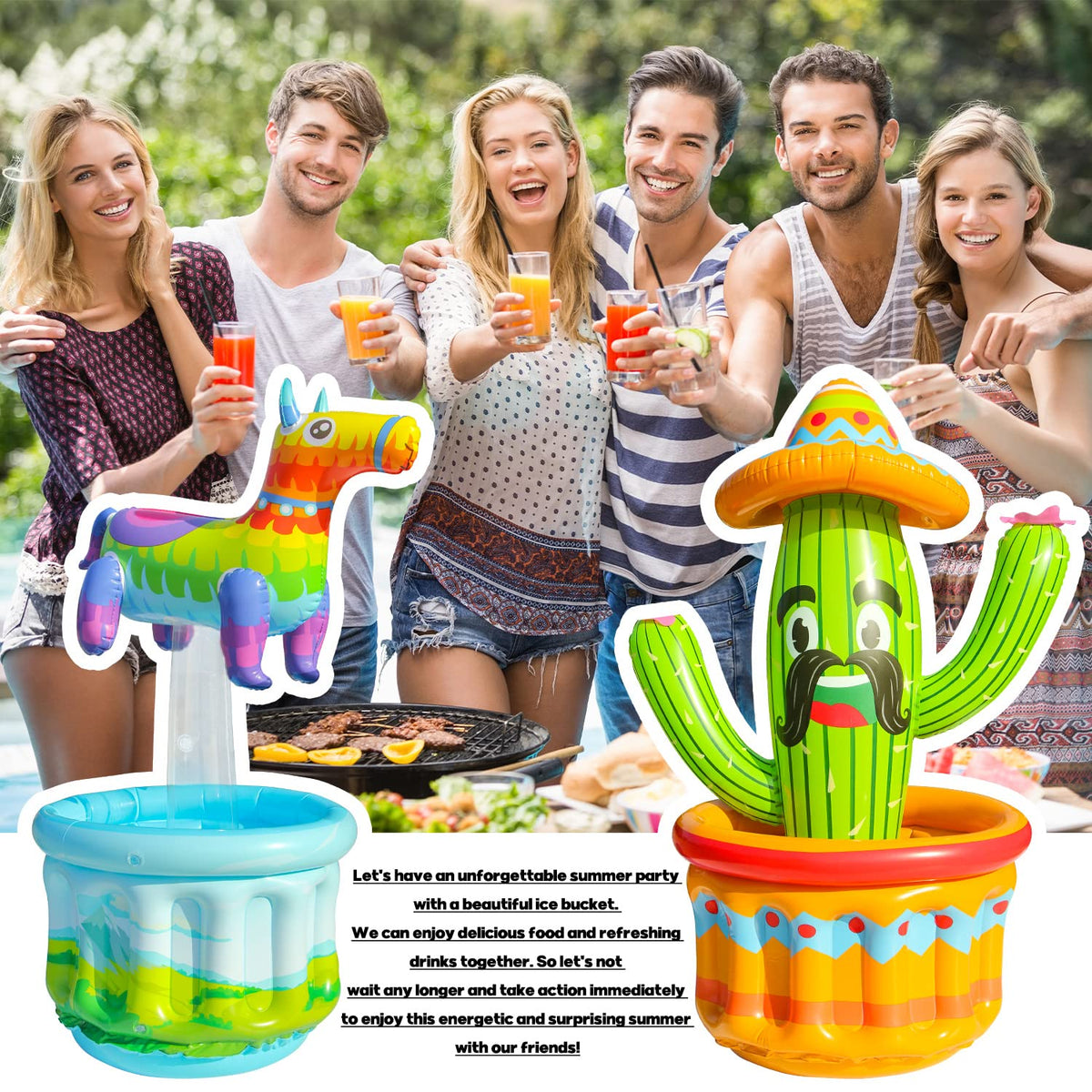 PARENTSWELL inflatable cooler with leak proof valve, easy to inflate and deflate.