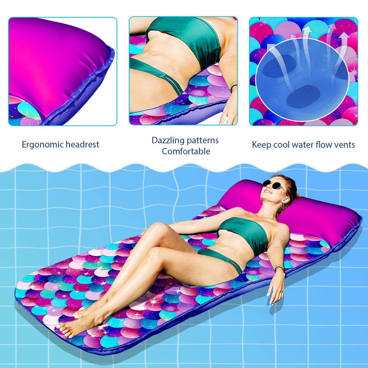 PARENTSWELL Dual inflation valves enable quick setup for headrest and body.
