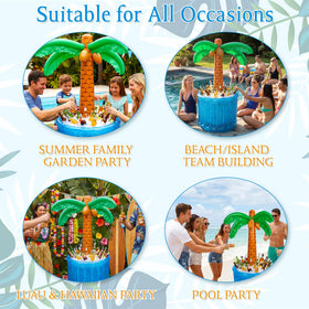 PARENTSWELL 63-inch palm tree for festive ambience and easy drink access.