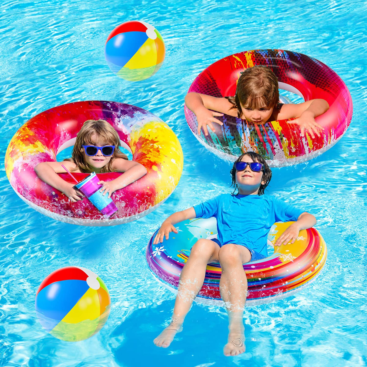 PARENTSWELL twilight red pool floatie for relaxing lounging under sunlit afternoons