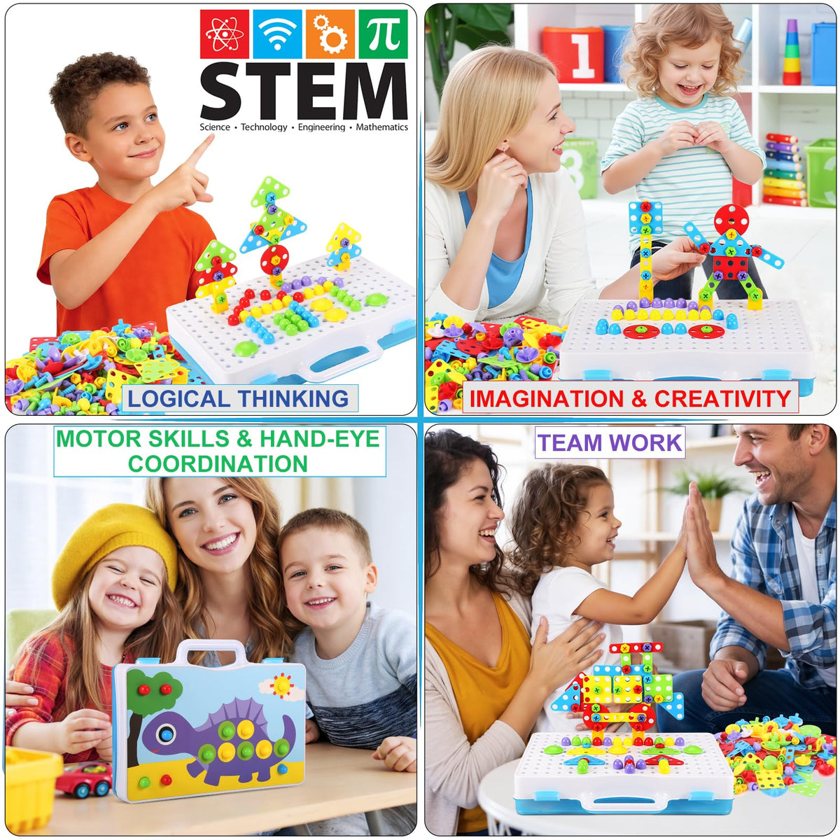 Parhlen building blocks butterfly design promotes imaginative storytelling and spatial thinking