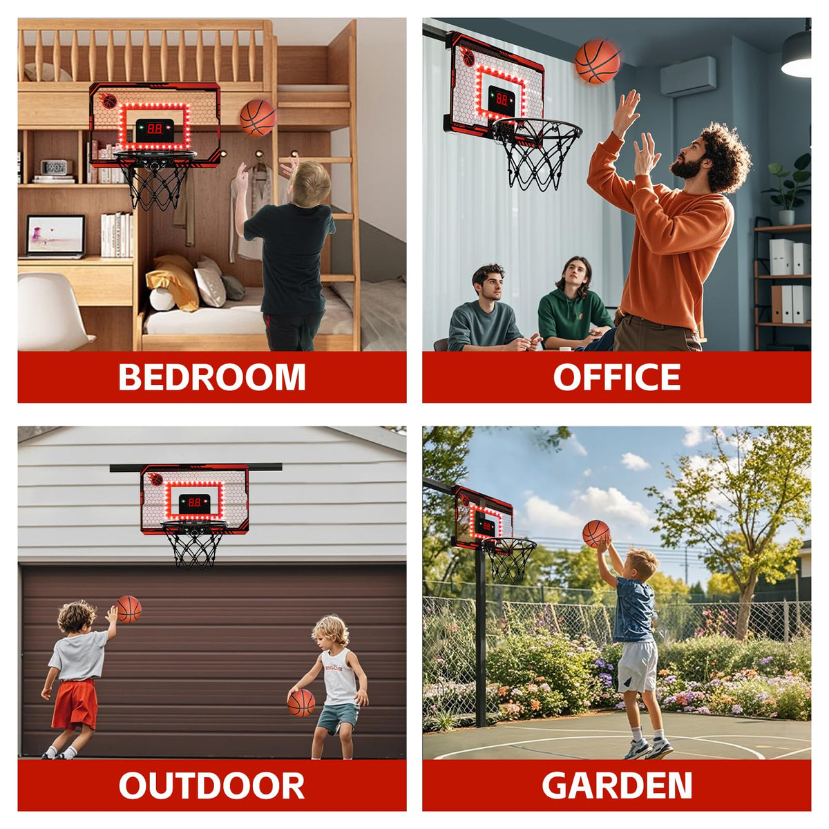 PAROTO backboard with anti-vibration sponge reduces noise and door scratches