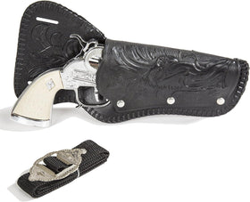 Parris Stagecoach single holster set box front for display and gift appeal.