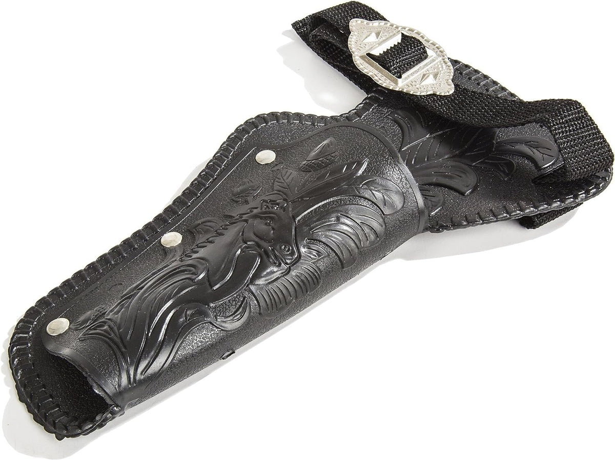 Parris Stagecoach holster close-up demonstrates compatibility with #912 roll caps.