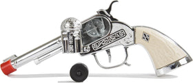 Parris Stagecoach single holster set on stagecoach prop inspires role-play adventures.