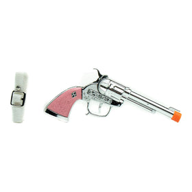 PARRIS Western Girl holster set, horse rider design, fuels adventurous pretend play.