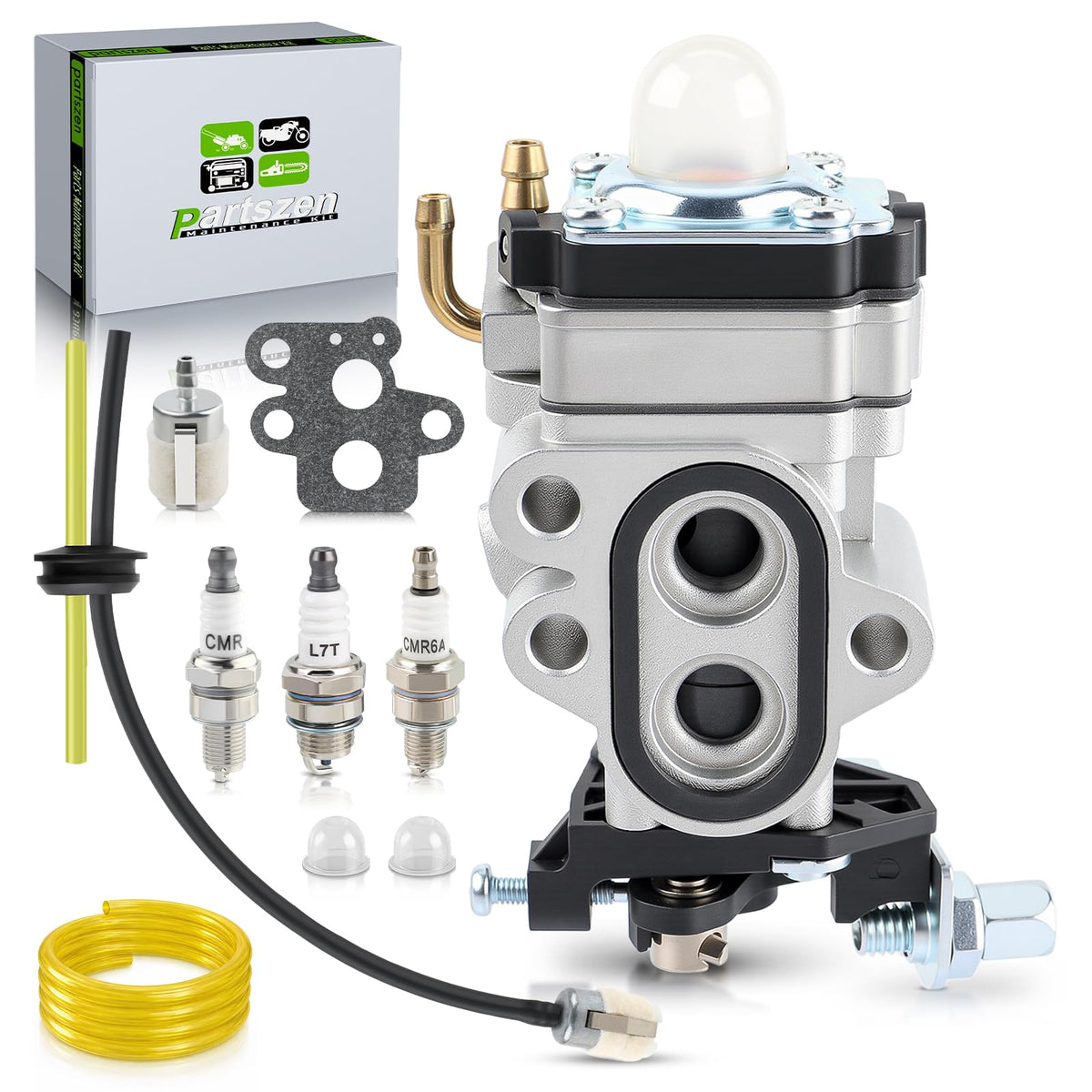 Partszen carburetor full view showing compatibility with RedMax models for reliable replacement.