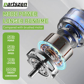 Partszen primer bulbs included with the carburetor for quick starting.