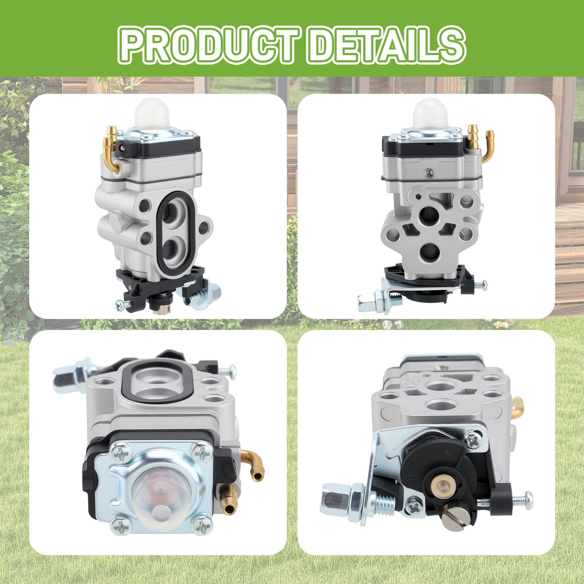 Partszen spark plug included to support efficient combustion.