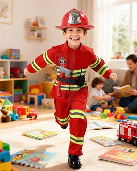 PARTTELY firefighter belt with name tag, completes authentic costume setup