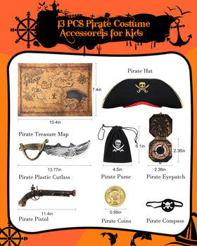 PARTTELY pirate eyepatch completes a classic pirate look during costume events.