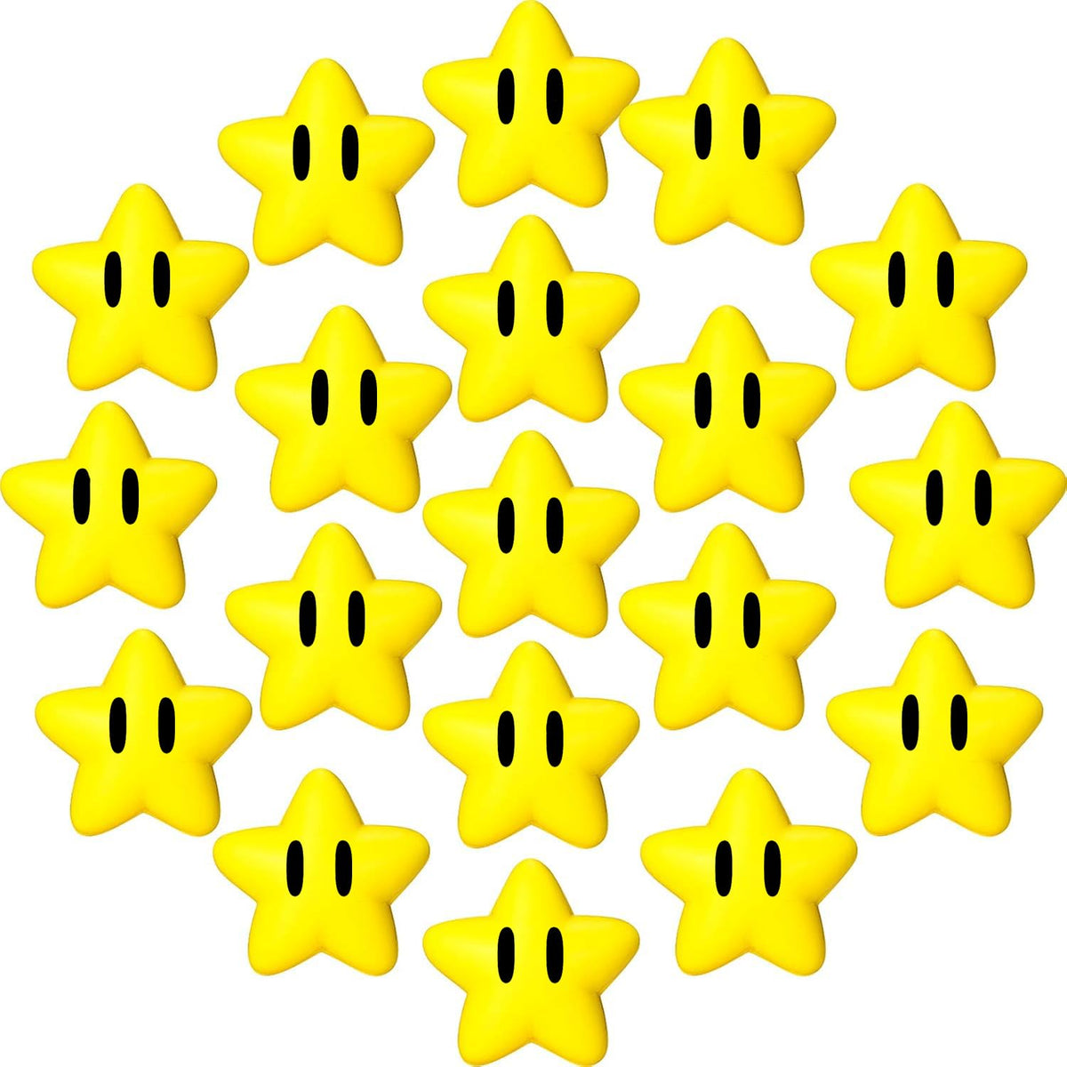 PARTVON Mini Star Stress Ball 2-2 inch, pocket-sized party favor and classroom reward.