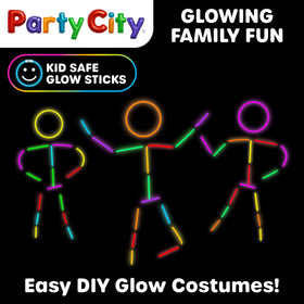 Party City 400 connectors for glow sticks enable wearable glow gear.