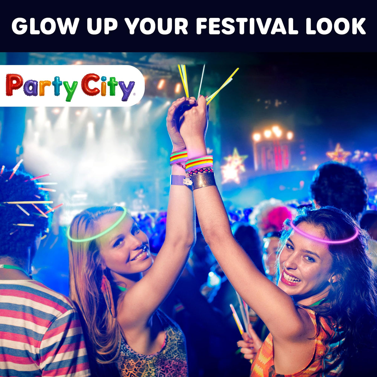 Party City glow sticks enhance parties, festivals, and classroom celebrations.