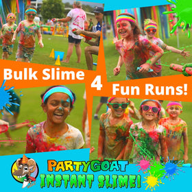 Party GOAT blue slime powder bulk for refreshing color-themed games.