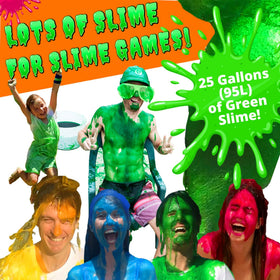 PARTY GOAT green slime powder bag 1.5lbs for scalable slime prep.