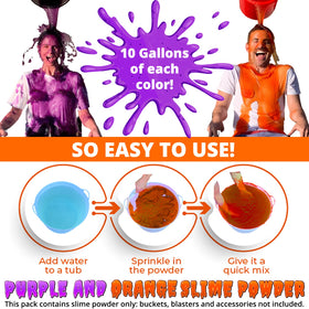 Party GOAT purple slime powder creates vibrant color effects for slime games and parties.