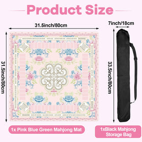 Party Greeting black carrying bag stores the mat compactly for travel
