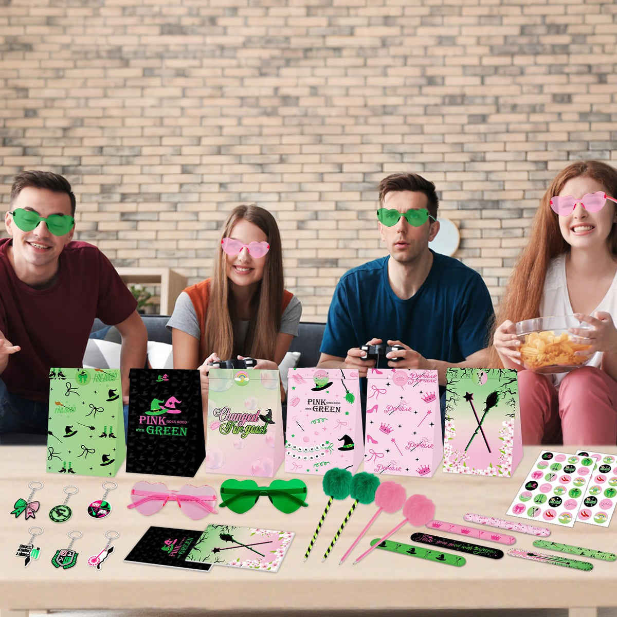 Party Greeting colorful stickers for easy decorating and labeling