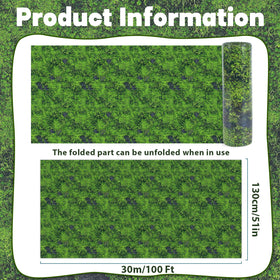 Party Greeting green moss tablecloth leaves closeup highlights realistic greenery for natural decor.