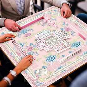 Party Greeting Mahjong mat roll storage enables easy space saving