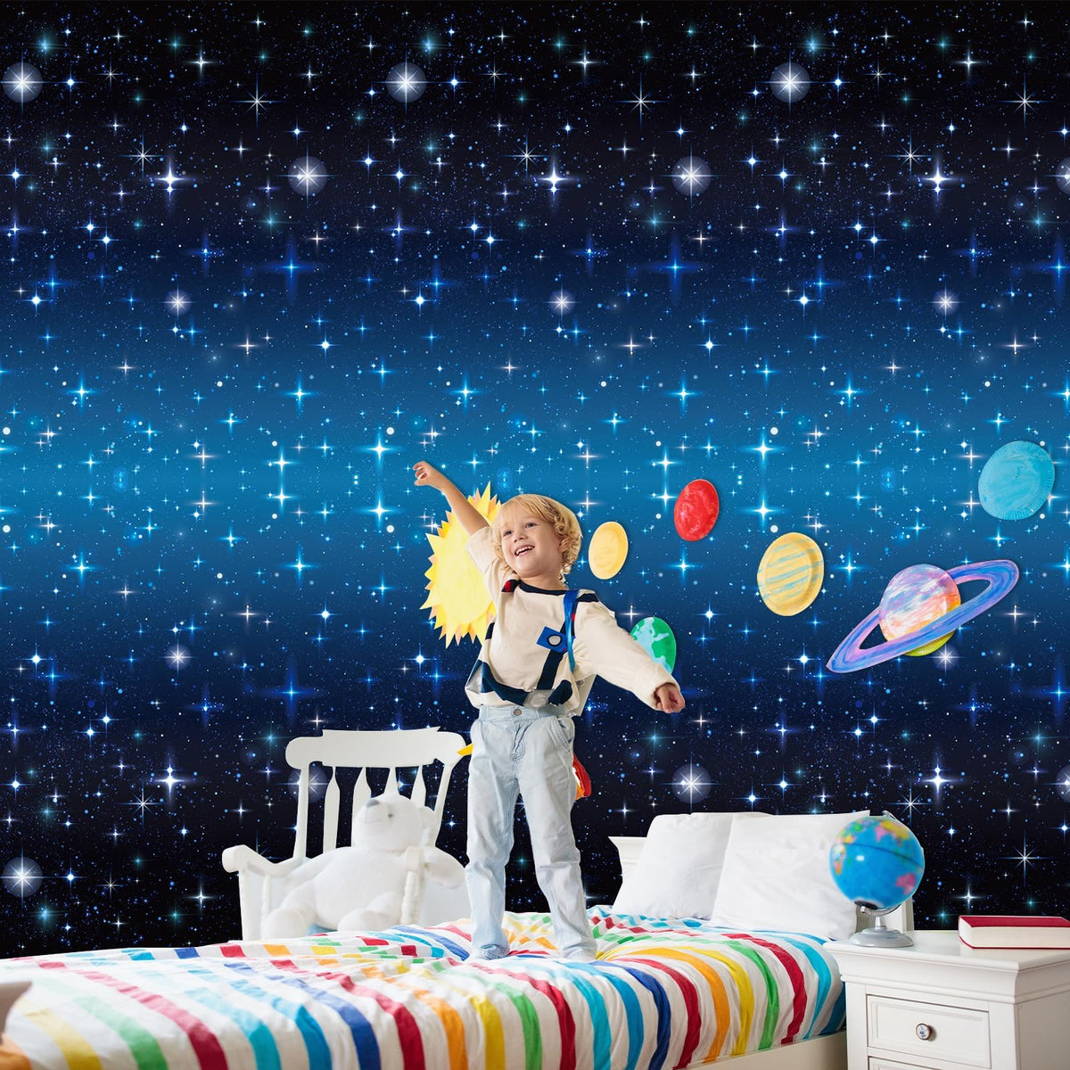 Party Greeting space party supplies ideal for birthdays and other space-themed occasions.