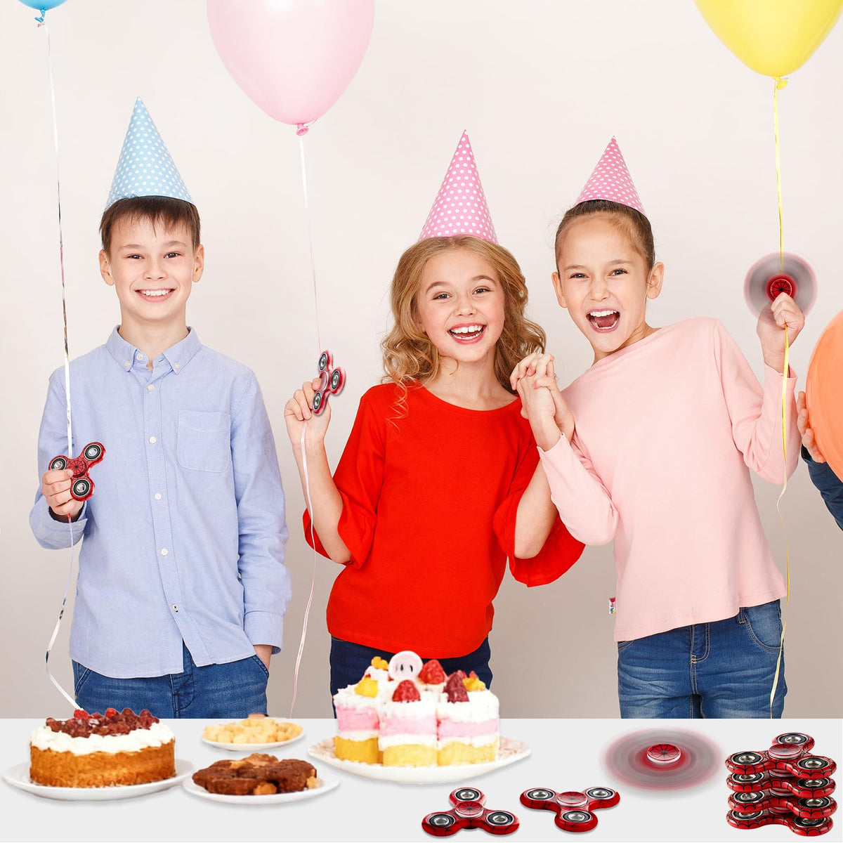 Party Greeting spiderweb spinner fun gift for kids and party attendees