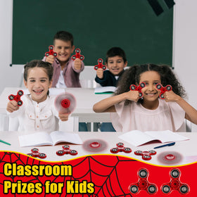 Party Greeting spiderweb spinner red design captures attention at parties