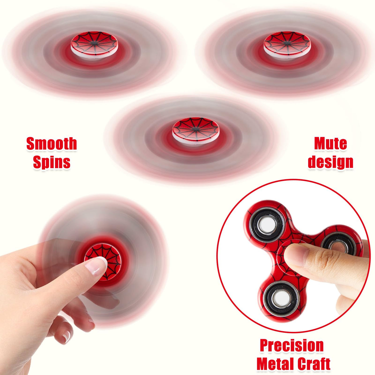 Party Greeting spiderweb spinner pocket-friendly size for travel and on-the-go use