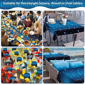 Party Greeting starry background decor roll instantly draws attention as a focal table piece.