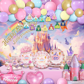 Party Spot castle and princess foil balloons elevate the royal celebration