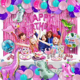 Party Spot! Dinosaur tablecloth protects surfaces while tying theme together.